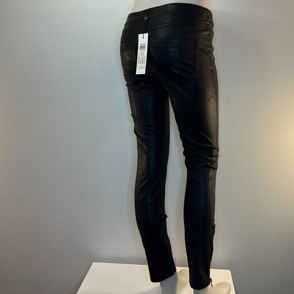 VERO MODA Women's Selena Ray Ankle Zip Polyurethane Pant - EU 34 US 4 - NWT $69 - Picture 4 of 6